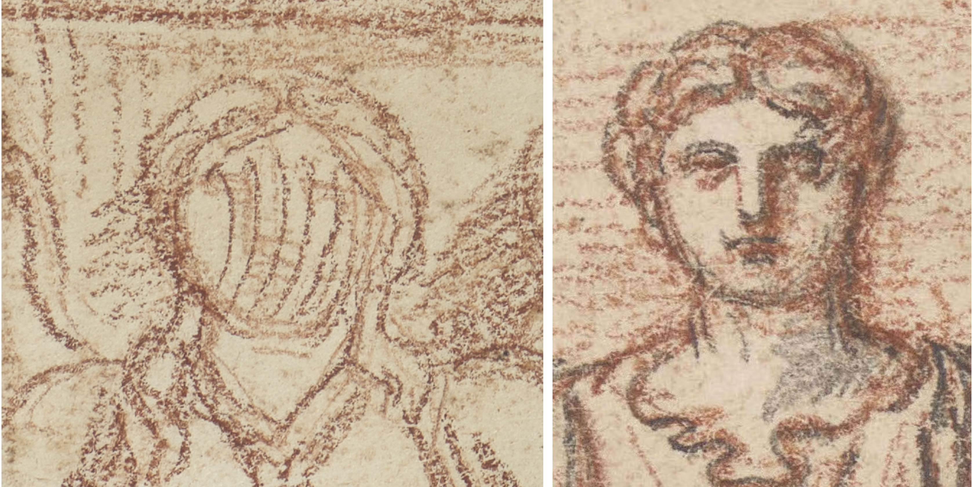 Vergleich zweier Piranesi-Zeichnungen mit Figuren