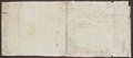 Infrarot-Falschfarben-Aufnahme Blattrückseite mit Rötel-Skizze einer Federspitze und händischer Inschrift