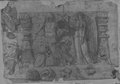 UV-Reflektografie Mit Rötel sehr detailreich gezeichnetes Relief mit geflügelter Viktoria und zahlreichen Trophäen aus der Domus Flavia auf dem Palatin