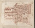 Auflichtaufnahme Kandelaberbasis aus dem Hof des Palazzo Lante in Rom, quer