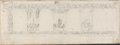 Auflichtaufnahme Relief mit Rundbogennischen, Figuren in Segelbooten, Jagd- und Meerwesenfries aus dem Pantanello der Hadriansvilla, in schwarzer Kreide gefertigt