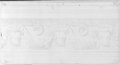 Infrarotreflektografie Abklatsch der Zeichnung eines Bukranienfrieses mit Stierköpfen und Fruchtgirlanden vom Vestatempel in Tivoli