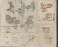 Visible reflectance photograph Ship prows, figure studies, capitals, urns, study of an ornamentation