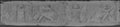 UV-Reflektografie Mit schwarzer Kreide gezeichnetes Viktorienfries mit zwischen Prunkrüstungen und -Schildern sitzenden Viktorien vom Palazzetto Massimo istoriato