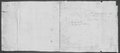 Infrarotreflektografie Blattrückseite mit Rötel-Skizze einer Federspitze und händischer Inschrift