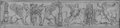 UV-Reflektografie Schwarze Kreidezeichnung eines Frieses mit Greifen, opfernden Viktorien und Kandelabern aus der Domus Flavia auf dem Palatin