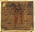 Durchlicht-Aufnahme Rötelzeichnung eines etruskischen Kapitells oben und unten mit Vermerken in der Handschrift Giovanni Battista Piranesis