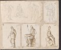 Visible reflectance photograph Antique figure studies, Hygieia standing and sitting