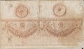 Visible reflectance photograph Frieze drawn with red chalk with bucrania and garlands from the Ara Pacis from the Villa Medici in Rome