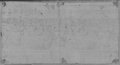 UV-Reflektografie Abklatsch der Zeichnung eines Bukranienfrieses mit Stierköpfen und Fruchtgirlanden vom Vestatempel in Tivoli