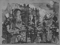 UV reflectance photograph Architectural fantasy with bridges and triumphal arches, drawn with pen and wash in brown over black chalk