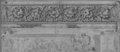 UV-Reflektografie Rötelzeichnung eines Wellenrankenfrieses mit jagenden Eroten, Löwen und Hirschkühen aus San Lorenzo fuori le mura