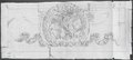 Infrarotreflektografie Rötel- und Kreidezeichnung eines Adlerreliefs aus der Vorhalle der Kirche Santi Apostoli in Rom